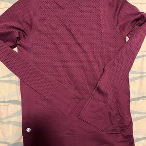 Lululemon athletica Deep Red Workout Shirt